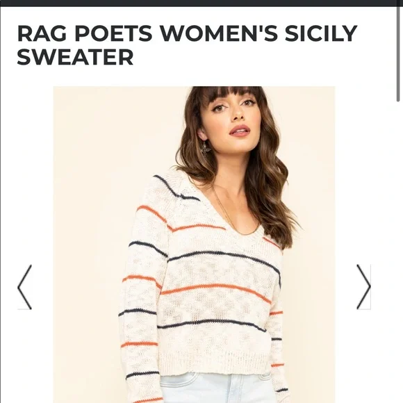 RAG POETS WOMEN'S SICILY SWEATER - Picture 2 of 5